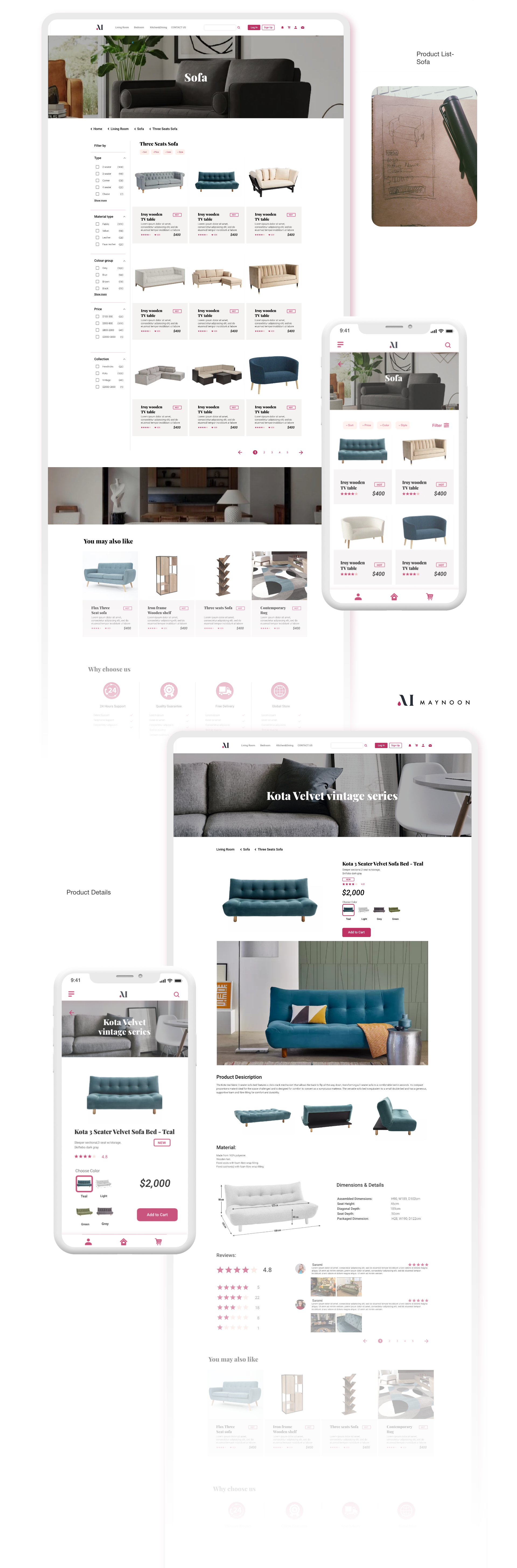 Maynoon responsive screens