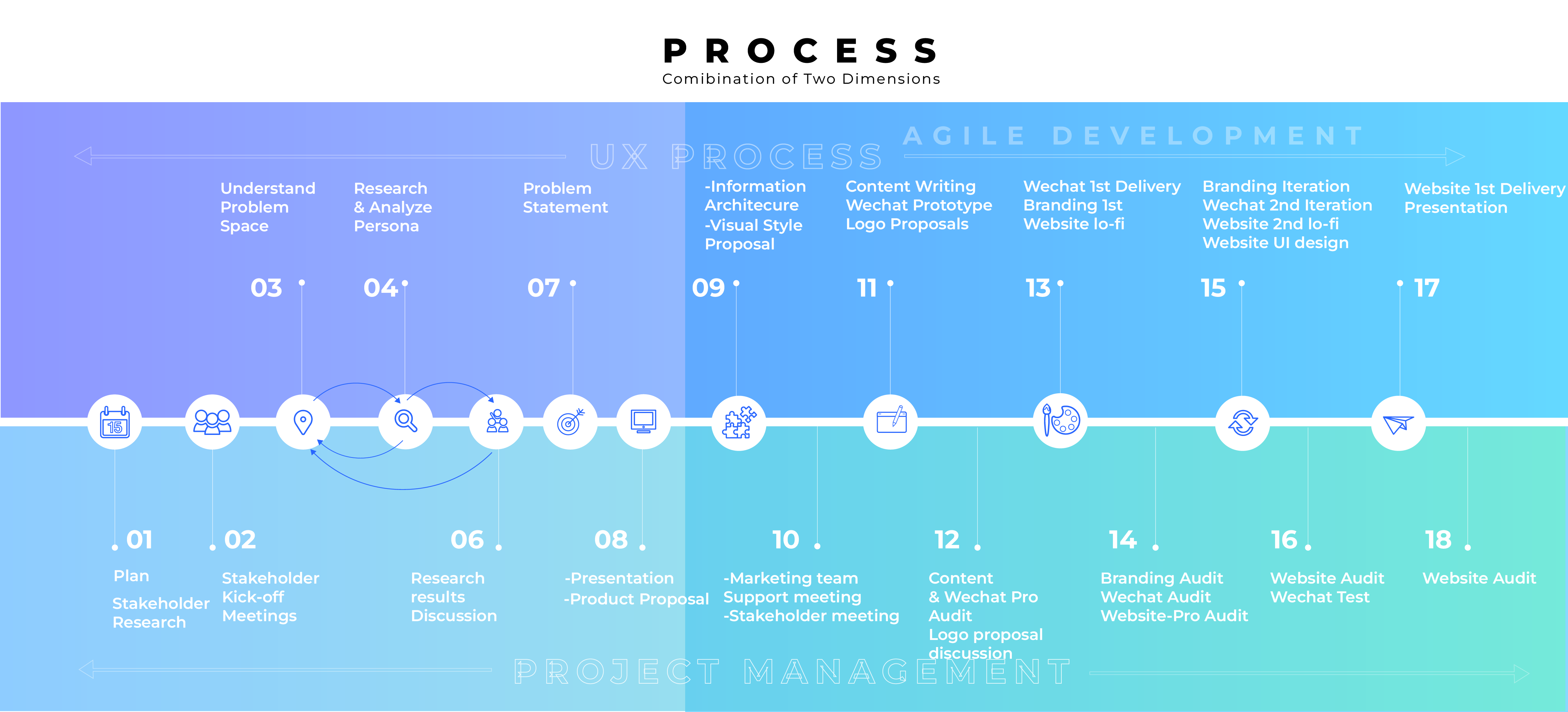 The project process and plan diagram