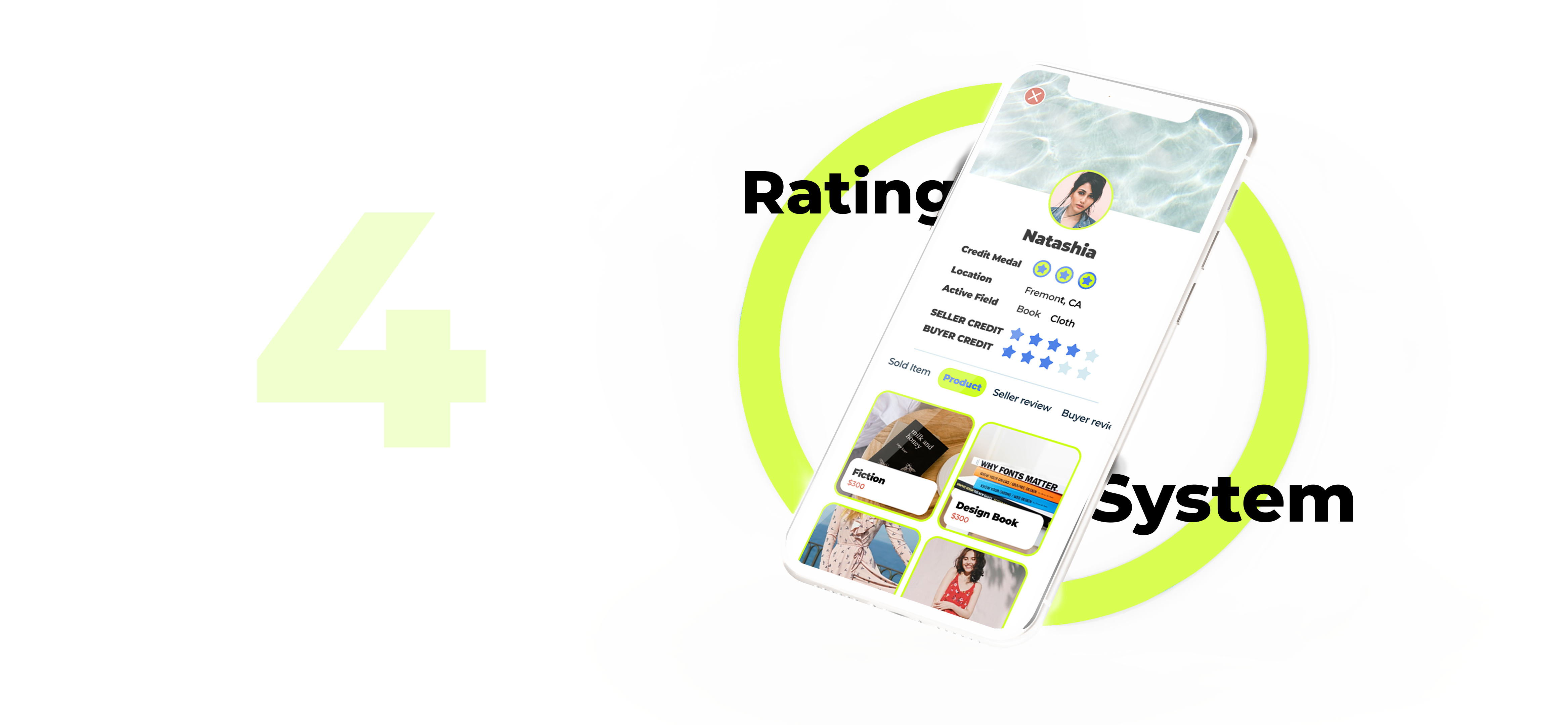 Thrifter seller profile screens