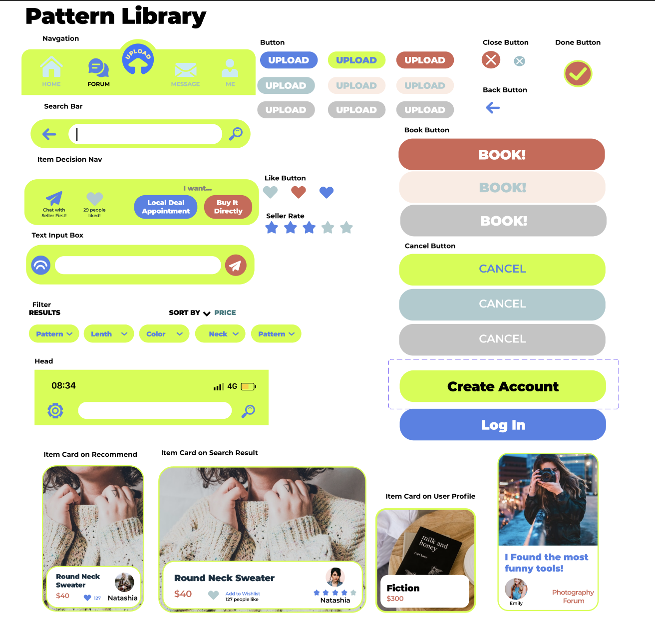 Thrifter design system components