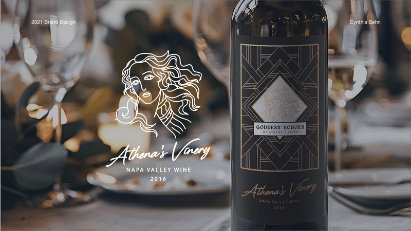 Athena’s Vinery branding