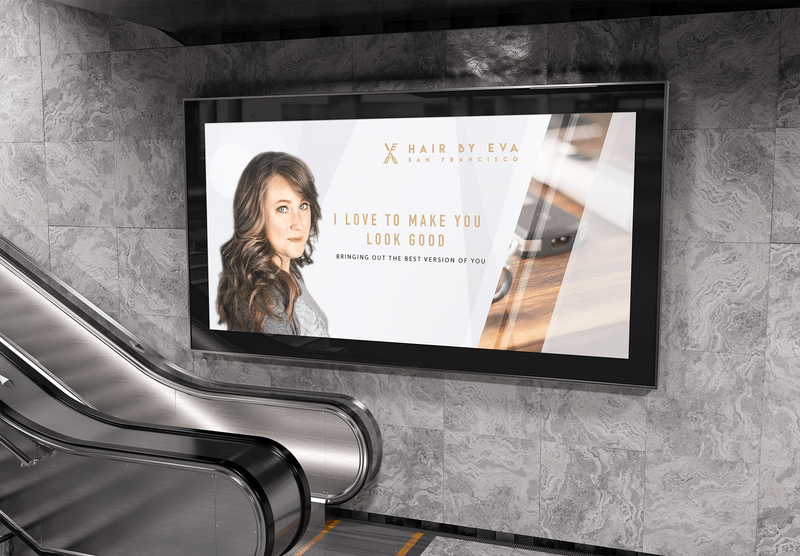 Hair By Eva branding